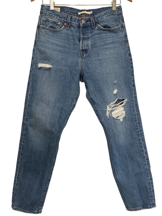 Levi's Denim - Levi’s Wedgie Ripped Distressed Mom Skinny Jeans Size 28 100% Cotton